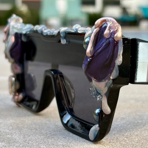 Oversized UFO Galaxy Sunglasses by Drip Creations main image 11